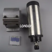 CNC Комплект шпинделя ER16 1.5KW воздушного охлаждения шпинделя+ 1 шт. шпинделя Поддержка+ 10 шт. гравировальный биты