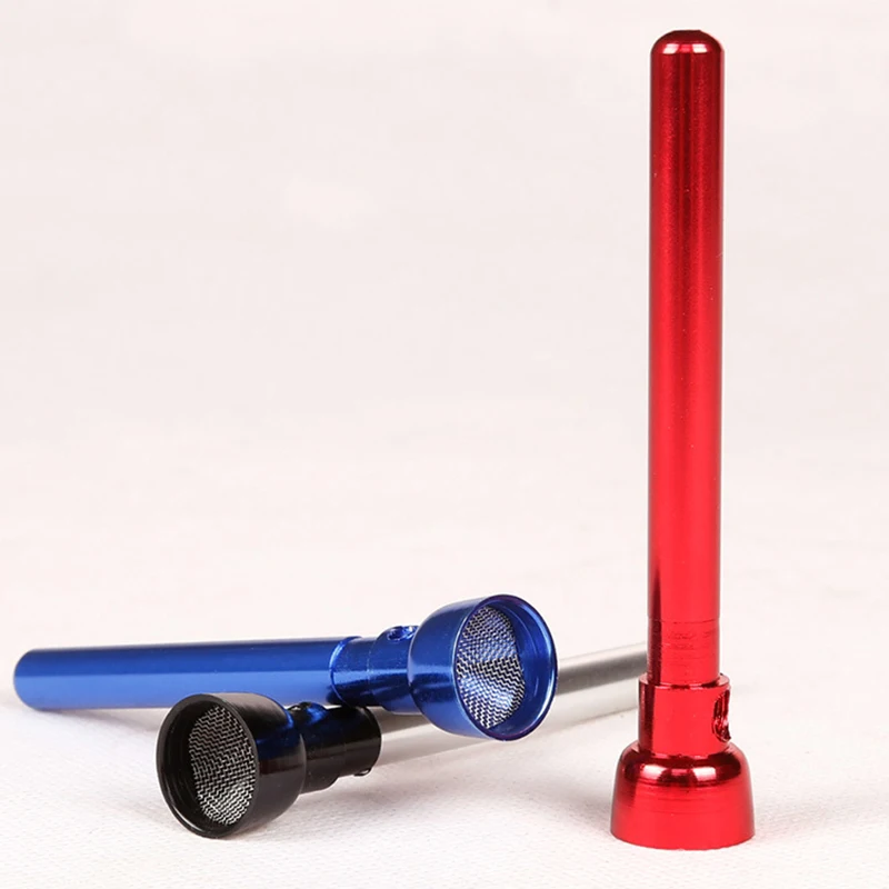 

Fashion Torch-shaped Smok Metal Pipes Portable Weed Tobacco Pipe Narguile Weed Grinder Smoking Pipe Mouthpiece Cigarette Holder