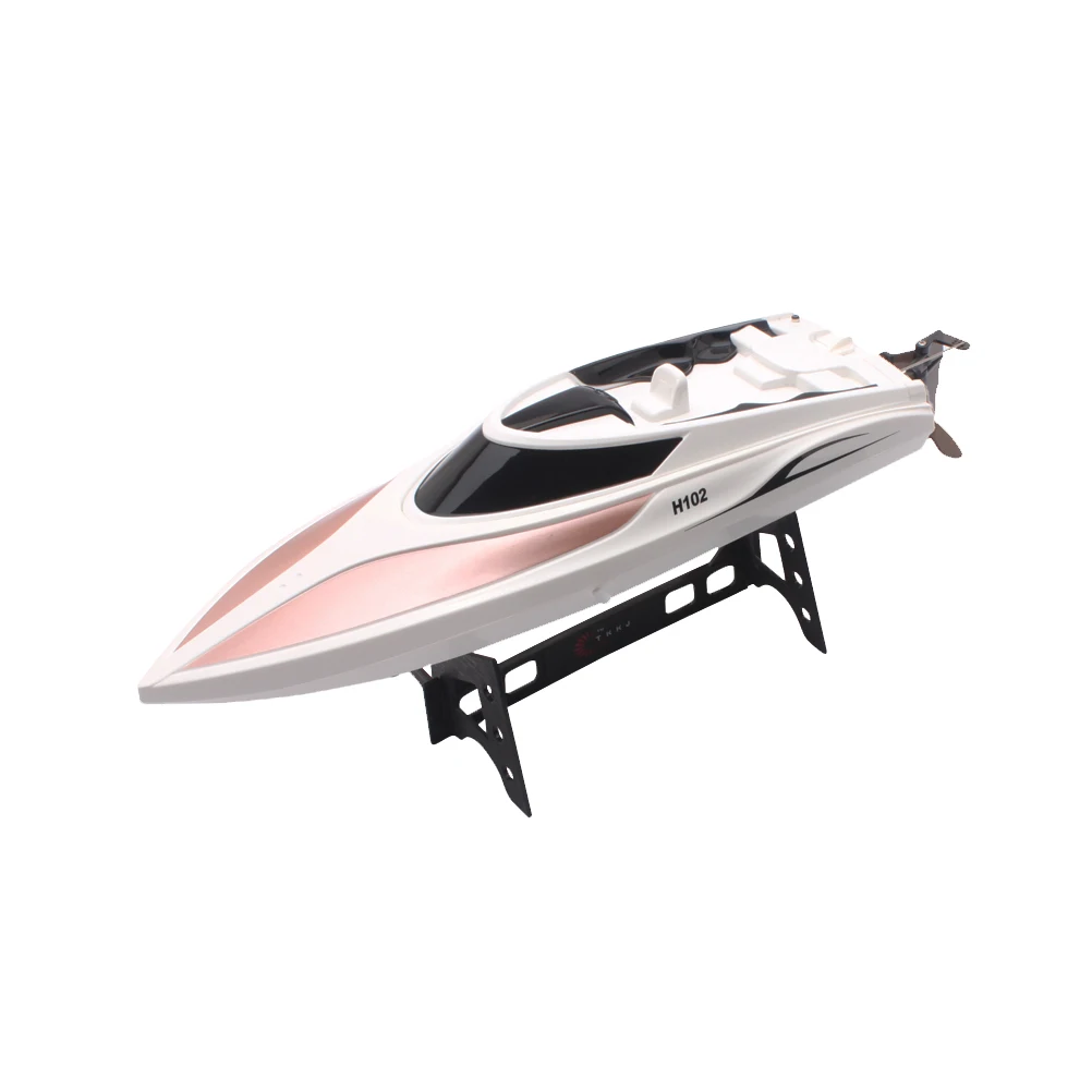 

H102 2.4G 4CH High Speed 28km/h RC Boat with LCD Screen Controller Kids Gift for Pools
