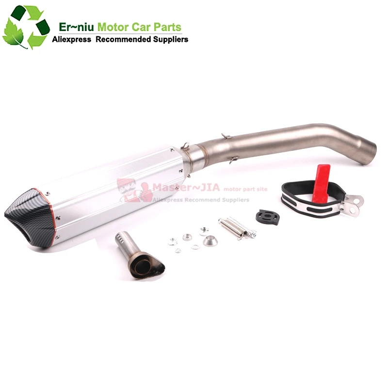 

Motorcycle Exhaust Muffler Full System Slip On Middle Link Pipe DB Killer For kawasaki Z750 Z 750