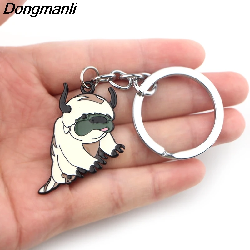 

P3881 Dongmanli Avatar: The Last Airbender Key Holder Cute Enamel Metal Pendant Car Keychain For Key Rings Gifts