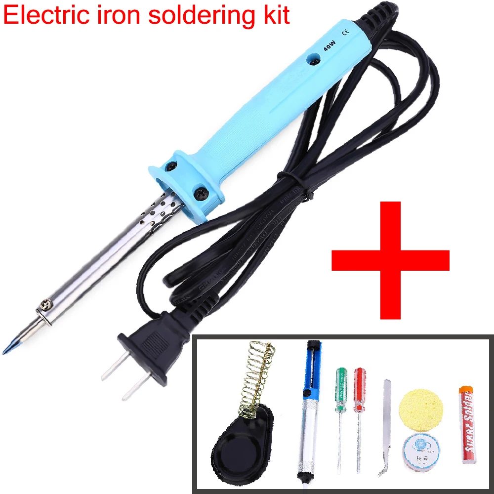 9 in 1 110V 40W Electric Welding Solder Iron Tool Set 2017 High Power