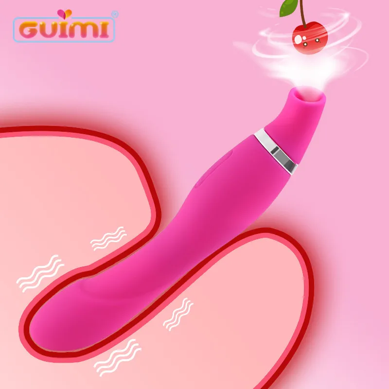 Мощный сосающий вибратор GUIMI для женщин фаллоимитатор сосков вагинальный оргазм