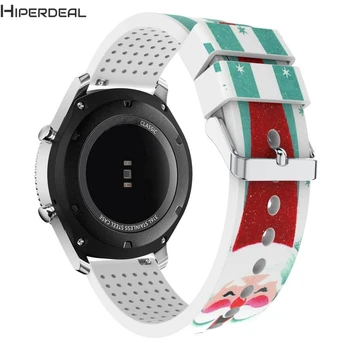 

HIPERDEAL New Christmas Elderly Silicone Bracelet Strap Band For Samsung Gear S3 Classic 17Dec21 Drop Ship F