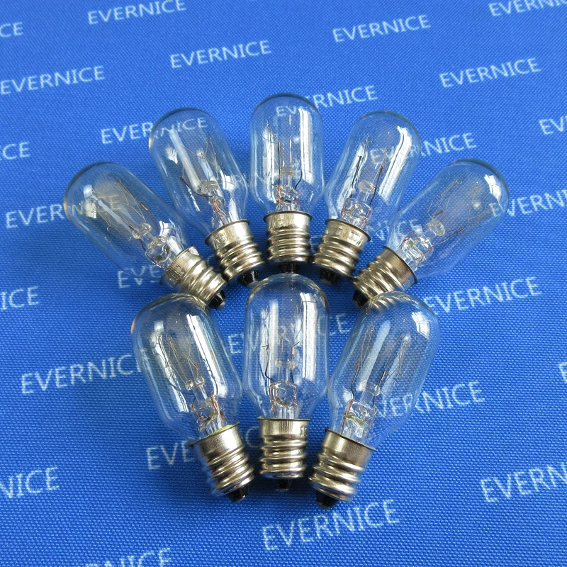 2 Brand New Clear Screw In 15W Light Bulbs 7//16” for BROTHER Sewing Machines