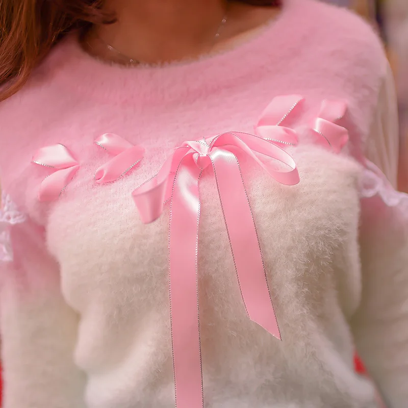Платье принцессы в стиле «лолита»; пальто конфеты дождь ремень Gradient свитер с высоким, плотно облегающим шею воротником, свитеры из мохера, C15CD5972