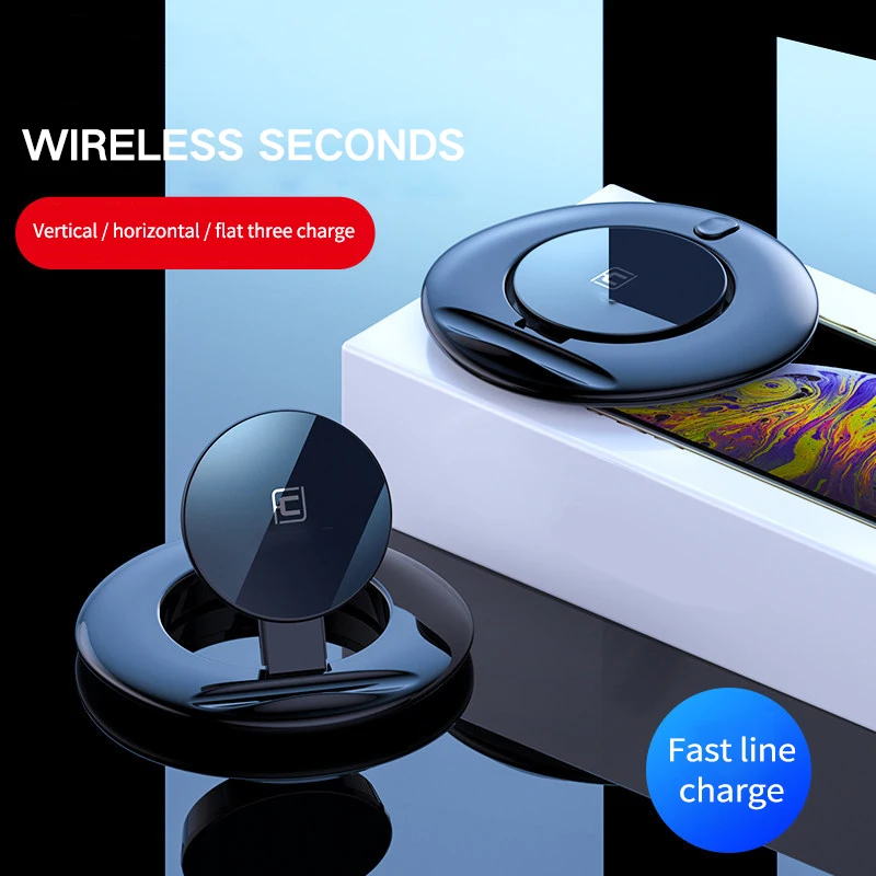 

Qi Wireless Charger for iPhone XS Max XR X 8 fast charger phone holder phone stand for Samsung Galaxy S8 S9+ Note 9 8 xiaomi