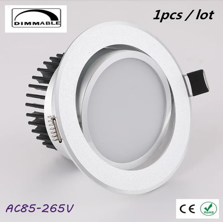 

1pcs 3W 5W 7W 10W 12W 15W 20W 30W LED Downlight Dimmable Warm Natural Cold White Recessed LED Lamp Spot Light AC85-265V