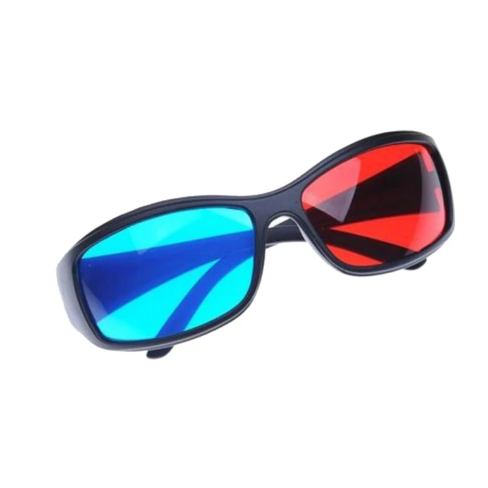 2x красный и синий голубой анаглиф простой стиль 3D очки 3D фильм игры-Дополнительное обновление