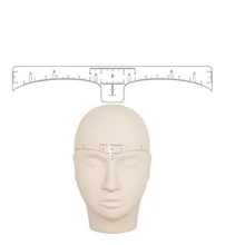 Одноразового использования, для микроблейдинга, точная линейка, Перманентный макияж tebori, инструменты для формирования бровей, линейки для измерения татуировки, наклейки, 20 шт