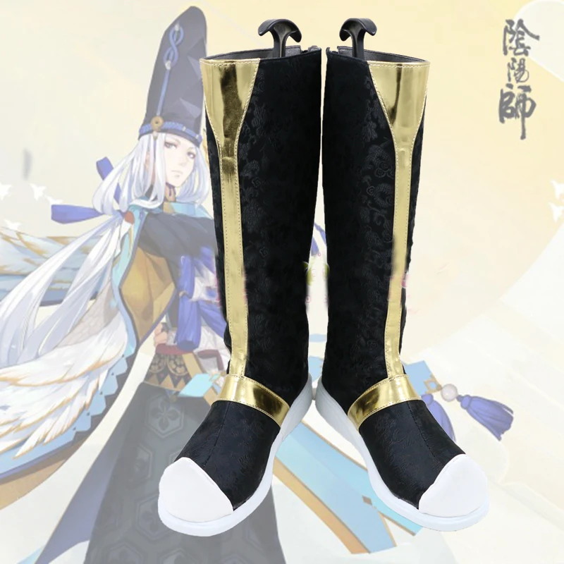 Игра Onmyoji Abe no Seimei длинные ботинки для косплея на Хэллоуин