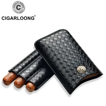 

CIGARLOONG Cigar Case Woven Cigar Case Holster 3 Pack Cigar Case CP-1018