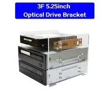 5,25 дюймов кронштейн для оптического привода 3,5 дюймов жесткий диск прозрачный акриловый оптический привод коробка для жесткого диска CD Привод