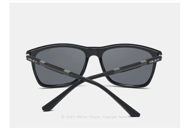 OLEY, легкие, алюминиево-магниевые, поляризационные, мужские солнцезащитные очки, женские, цветные, Сельма, квадратные, солнцезащитные очки, летние очки, YA436