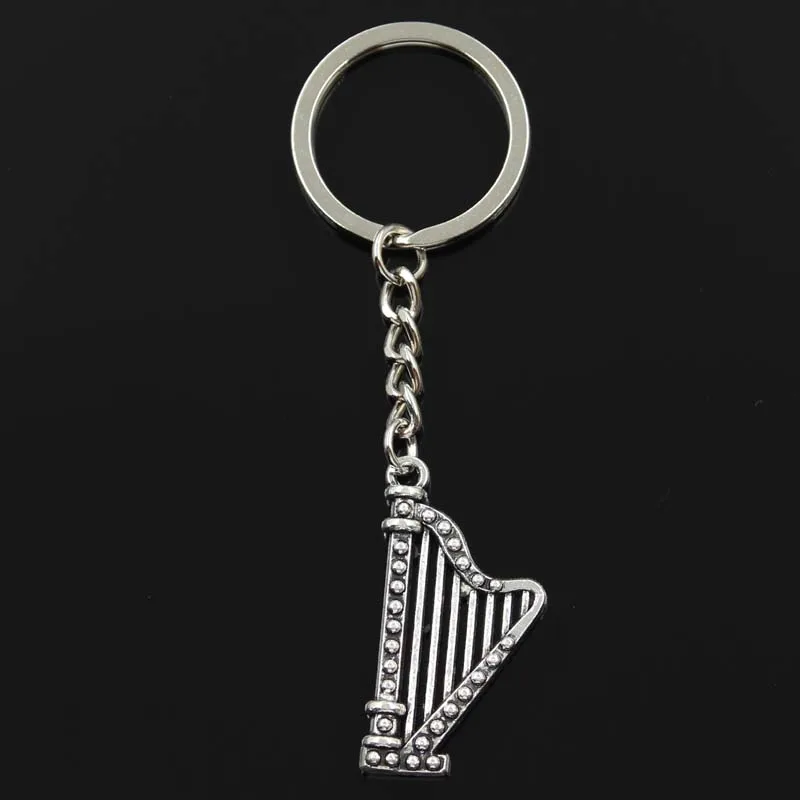 Новый модный брелок 40x21 мм Harp музыкальные Подвески сделай сам мужские ювелирные