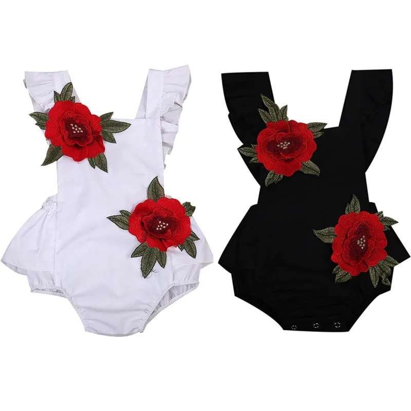 

Floral Toddler Newborn Baby Girls Bodysuit Little Girl Summer Sleeveless Backless Sunsuit Roupa De Bebes Menina Dropshipping