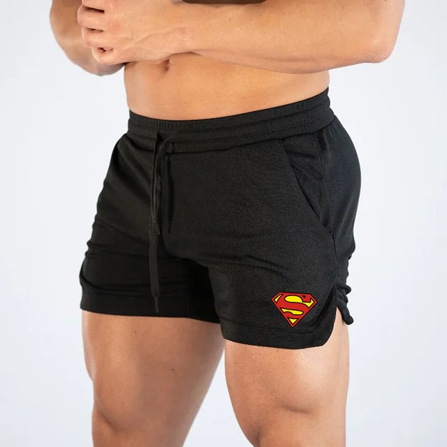 US $7.67 Summer mens gym fitness shorts Bodybuilding jogging workout short pants sport Running Breathable Qu