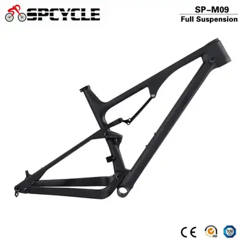 

Spcycle 27.5er 29er Carbon Full Suspension Frame 27.5er Plus MTB Mountain Bike Full Suspension Frameset 148*12mm Boost Thru Axle