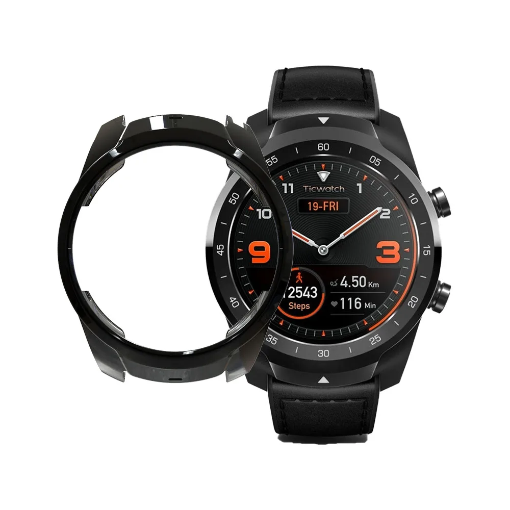 Новое поступление Мягкий защитный чехол для Ticwatch Pro Чехол легкий бампер Смарт-часы Аксессуары покрытие Цвет ТПУ оболочка