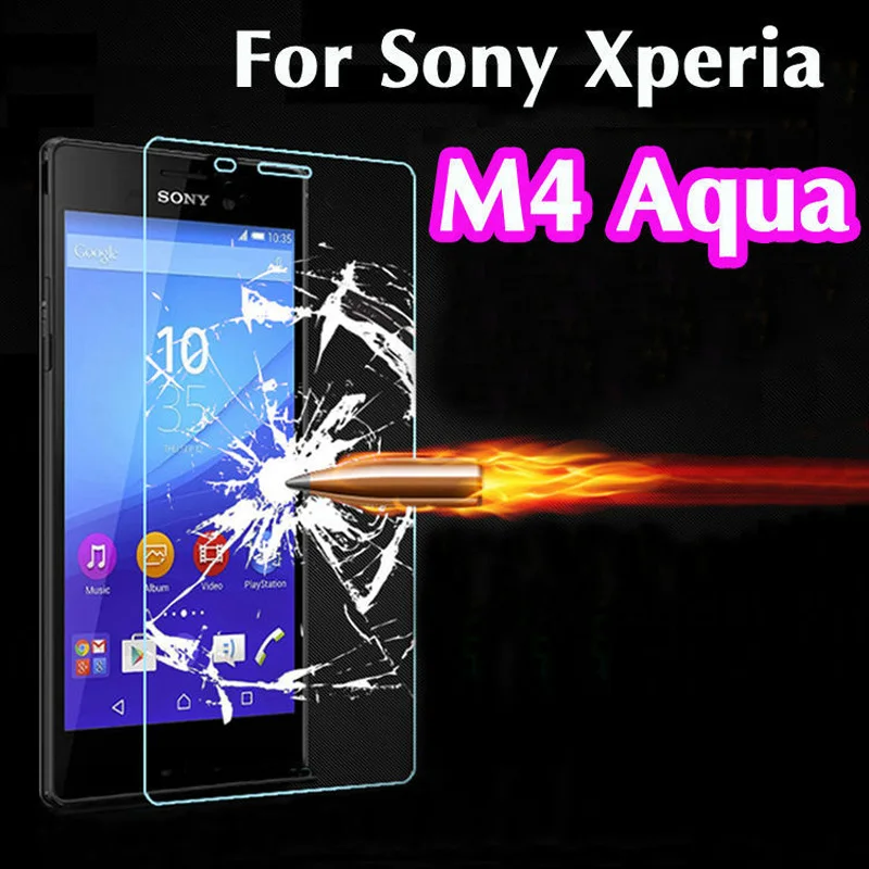 

M4 0.26mm 9H 2.5D Explosion-proof Tempered Glass For Sony Xperia M4 Aqua Premium Screen Anti Shatter Protector Film