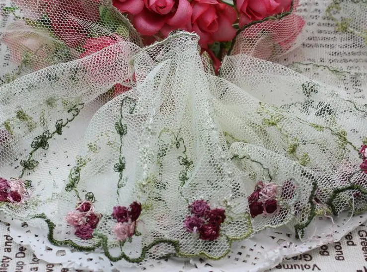 

chemical lace fabric wholesale!40yards,9.5cm lace ribbon exquisite embroidery tulle lace trim lace tape DIY crafting accessory