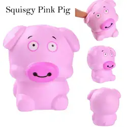 Squishy смайлик розовый поросенок Ароматизированная подвеска замедлить рост игрушка-антистресс игрушки Fun Дети Kawaii игрушка для детей и
