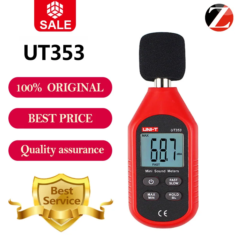 

UNI-T UT353 Noise Measuring Instrument db Meter 30~130dB Mini Audio Sound Level Meter Decibel Monitor