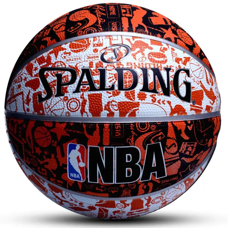 Баскетбольный мяч spalding Новое поступление 7-й студенческий детский Крытый Открытый износостойкий конкурс баскетбольное оборудование баскетбольный мяч - Цвет: 73-722Y