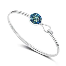 11 Colors Mermaid Scale Faux Drusy Druzy Charms Bracelet Imitation Crystal Stone Bangle Silver Color Brand Jewelry for Women