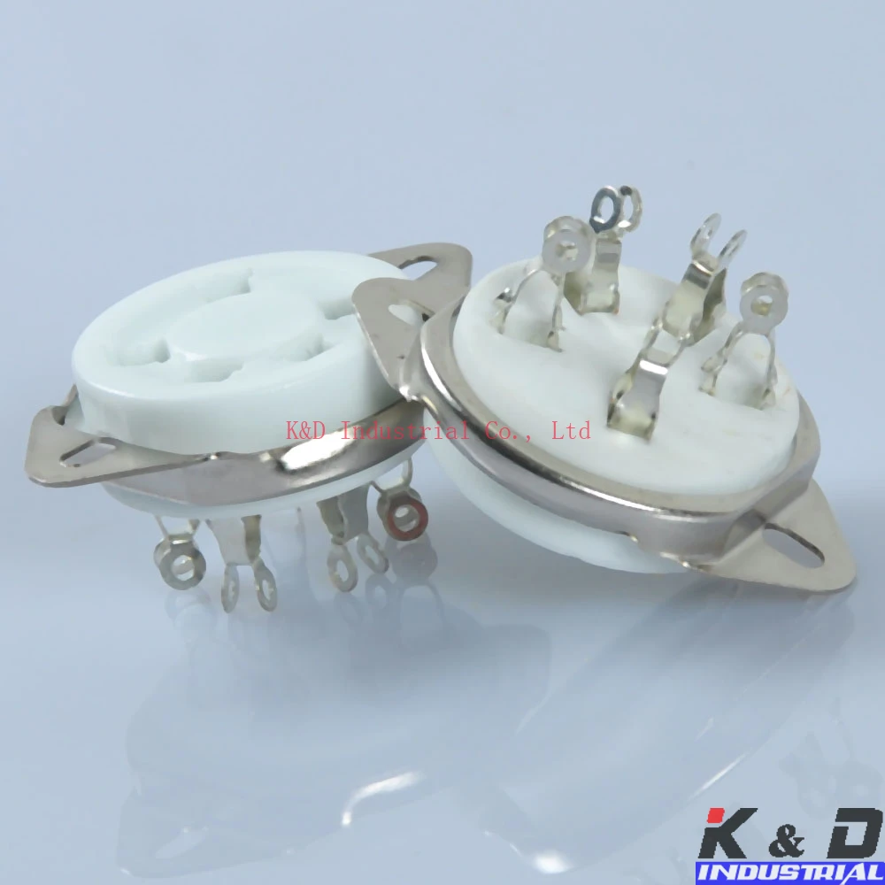 

2pcs 5PIN ceramicsc Vacuum TUBE SOCKET for 807 27 24 UX5 Base Valve AUDIO AMP DIY PART