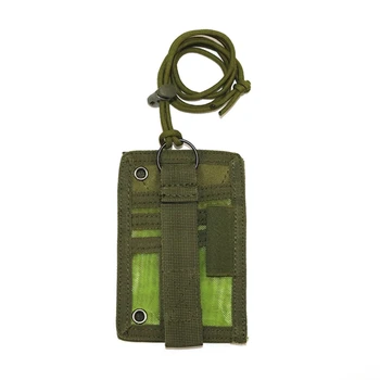 

Practical Outdoor ID Badge Holder Vertical Name Tag Card Label Lanyard Case For Camping Hiking Bags Small Capacity