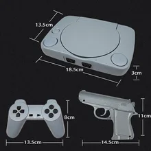 Игровая расширяемая Мини Ретро ТВ Видео игровая консоль 2 геймпада+ 1 игровой пистолет встроенный 22+ 500 Классический игровой плеер AV выход
