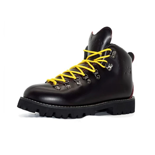Ботинки в стиле милитари; сезон осень; Роскошные армейские ботинки; коллекция года; нескользящие кожаные ботинки с натуральным лицевым покрытием на шнуровке размера плюс; мужские ботинки из натуральной кожи; Мужская обувь в стиле милитари - Цвет: black yellow