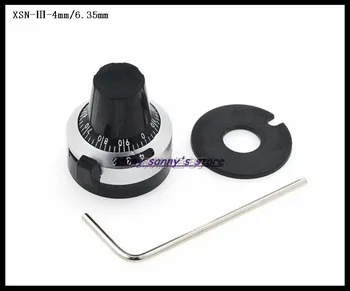 

XSN-3 Precision Scale 4mm 6.35mm knob Potentiometer Equipped With WXD3-12/13, 3590S Multi-turn Potentiometer Brand New