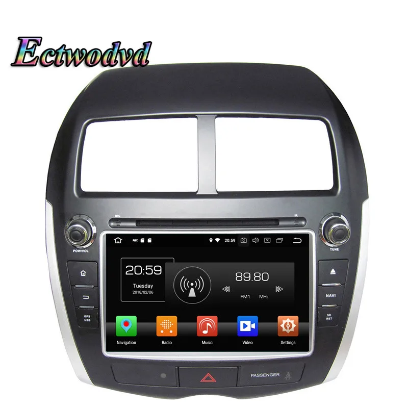 

Ectwodvd Octa Core 4G Android 8.0/Quad Core Android 7.1 Car DVD for MITSUBISHI ASX 2010-2012 PEUGEOT 4008 2012 for CITROEN C4