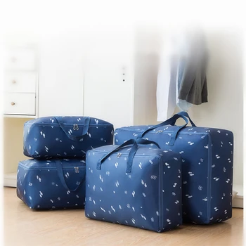 

M L XL XXL Cartoon Print Storage Bag Closet Organizer 1pcs Wardrobe Organizer For Sundries Clothing Quilt Underbed Storage Bag