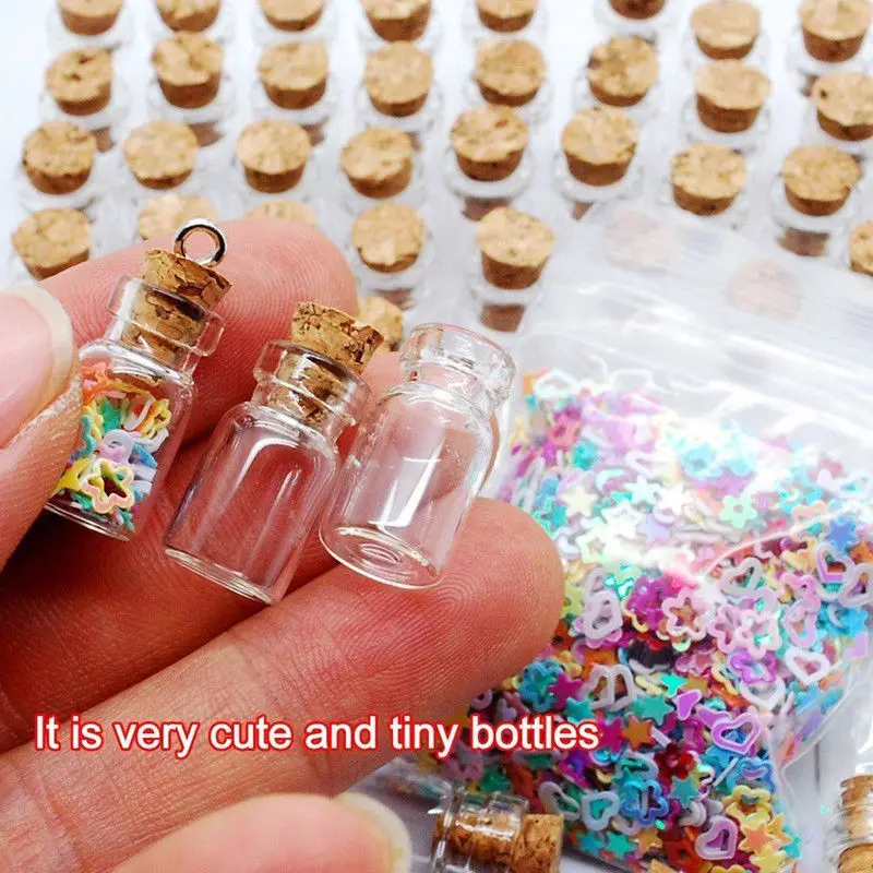 Bottle Mini Cork Bottles Girlfriend Gift Jars Gifts Clear Potion Vials Tiny Stoppers Boyfriend Things Birthday Jar Message Cute 2