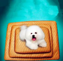New Summer Multiuse Seat Pet Dog Cat Cooling Pad Mat Sleeping Bamboo Bed