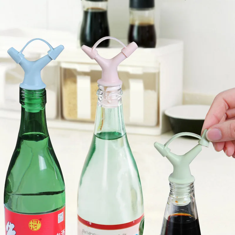 

WOFU Direct Shipping 10pcs Silicone Wine Bottle Aerator Pourer Stopper Spout Stopper Liquor Spirit Oil Pourer Bar Kitchen Tools