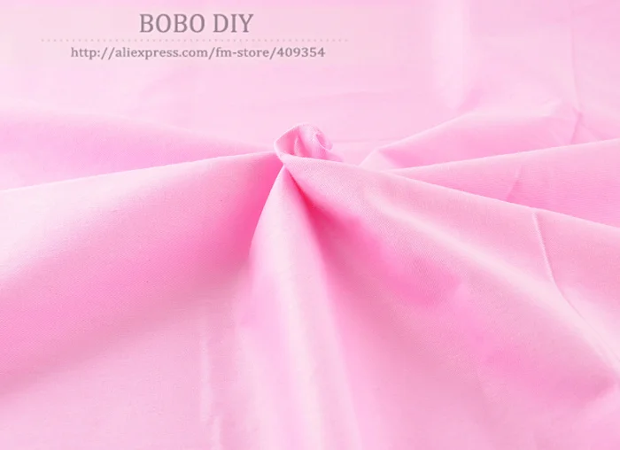 

1 meter 100% Cotton Fabric Solid Color Pink 160cmx100cm Bedding sets Tilda Cloth quilting patchwork