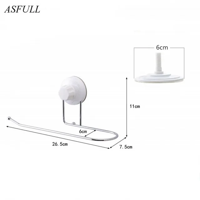 ASFULL Strong Suction sucker towel rack multifunction bathroom towel products for the kitchen  bar rack toilet paper free shippi 1