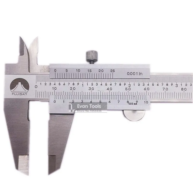 US $21.14 FUJISAN Vernier Caliper 6 0150mm002mm 11000in Stainless Steel Gauge Micrometer Measuring Tools