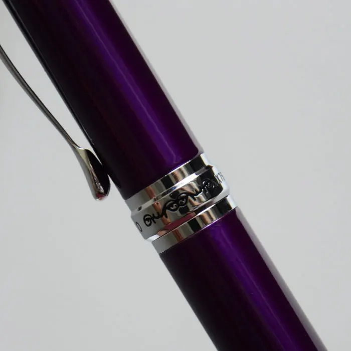 Перьевая ручка JINHAO X750 фиолетовая цилиндрическая перьевая 18KGP с широким