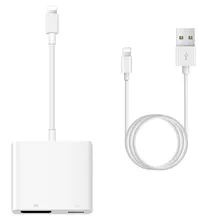 For Lightning 8Pin to HDMI Digital AV Converter for iPhone X 8 7 6 For IOS 11 For iPad iPhone HDMI Cable Adapter with USB Cable