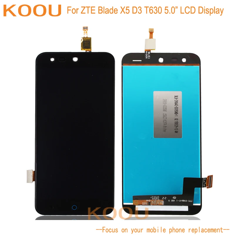 ЖК дисплей для ZTE Blade X5 D3 T630 сенсорный экран senor дигитайзер сборка запасные части