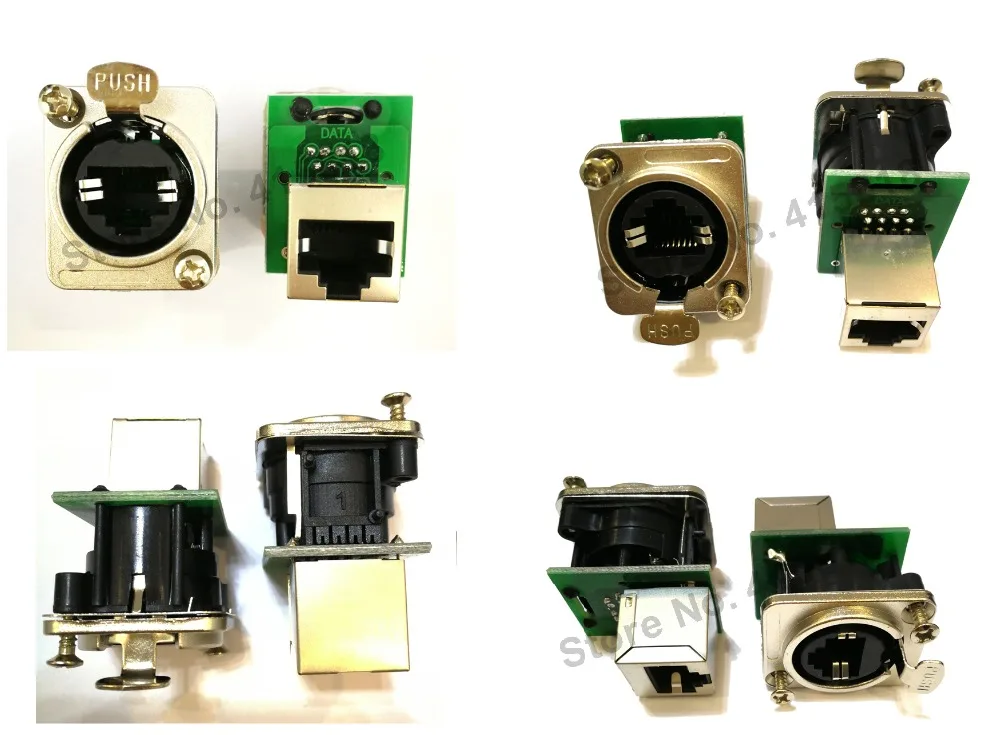 10 шт./лот D-Тип NE8F Ethercon RJ45 Feedthru D-панель серии крепление домкрат Панель крепление разъем