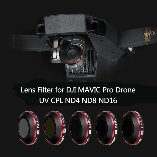 $36.17  5 Pcs Drone Camera lens filter bundle CPL ND4 ND8 ND16 UV Lens Filters ultra thin polarizing filter
