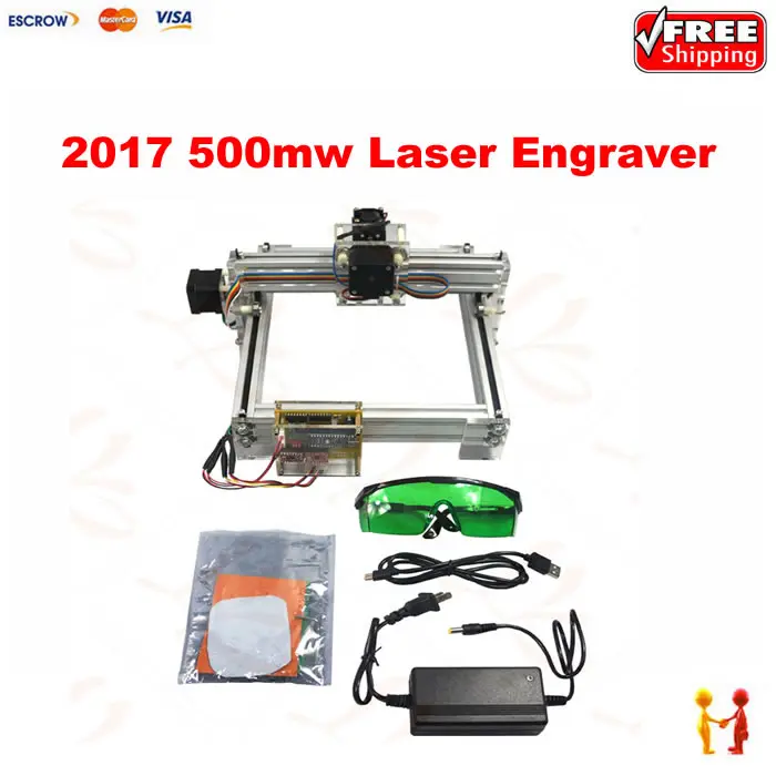 Mini CNC Printer LY2017 Mini Laser Engraving Machine 500mW ...