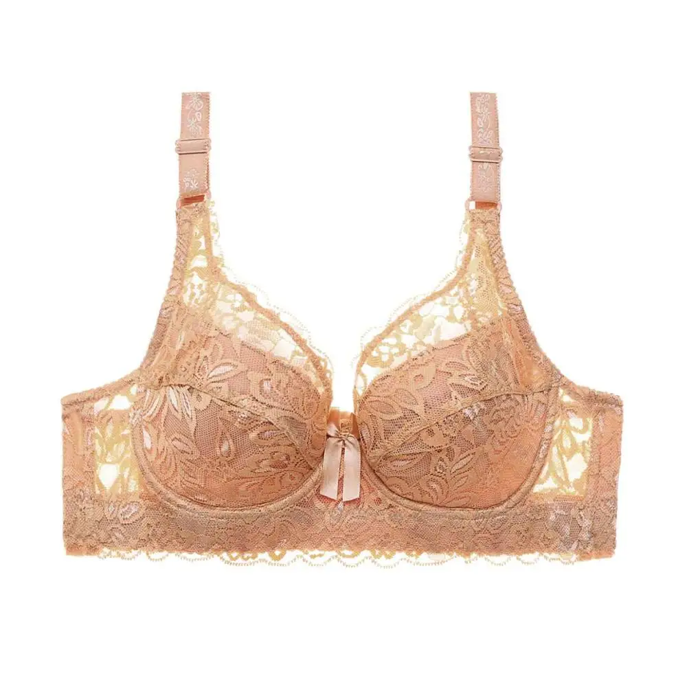 

2019 Sexy Women's Lace Underwire Push Up Bra Underwear Bras for Women Bralette Straps 3/4 Cup Lingerie B C D Cup LXD