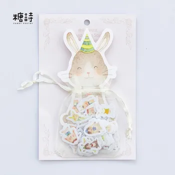 

100 pcs/Pack Cute Kawaii Rabbit Waterproof Sticker Decoration DIY Handmade Arts Craft Sticker